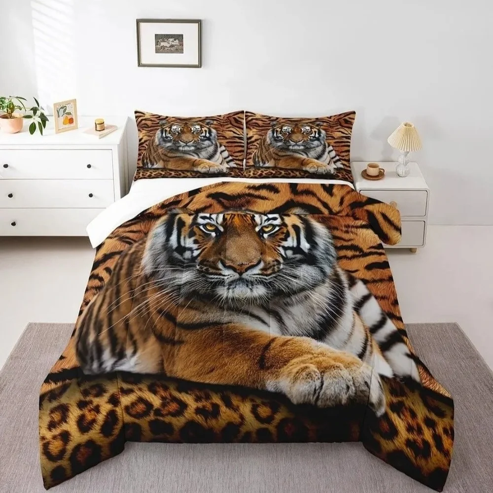 Wild Elegance Tiger Print Comforter Set